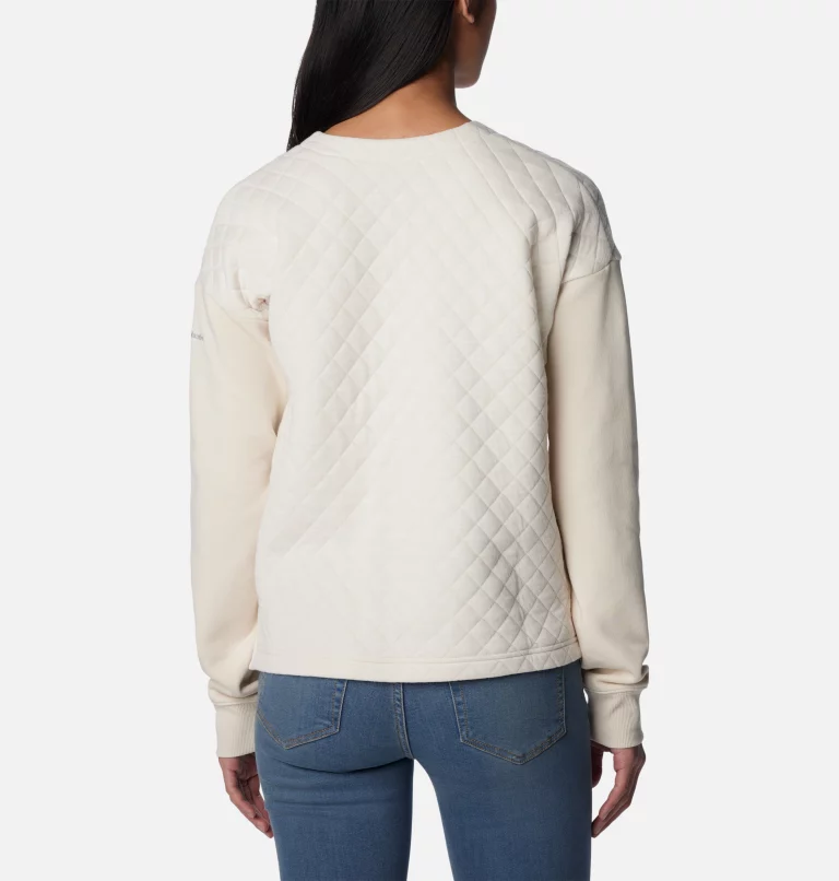 Women's Hart Mountain™ Quilted Crew Light Grey Heather