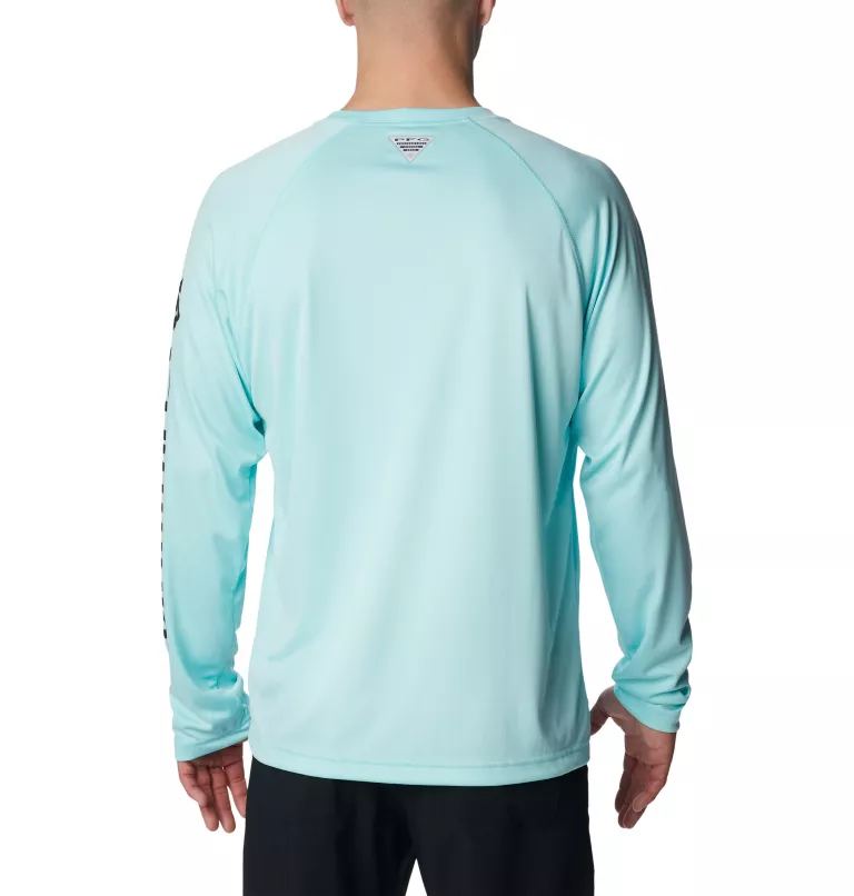 Men's PFG Terminal Tackle™ Long Sleeve Shirt - Tall Gulf Stream,Black Logo