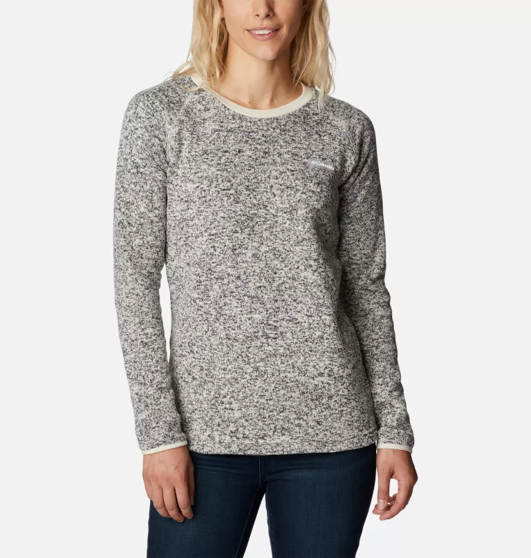 Women's Sweater Weather™ Fleece Crew Shirt Chalk Heather