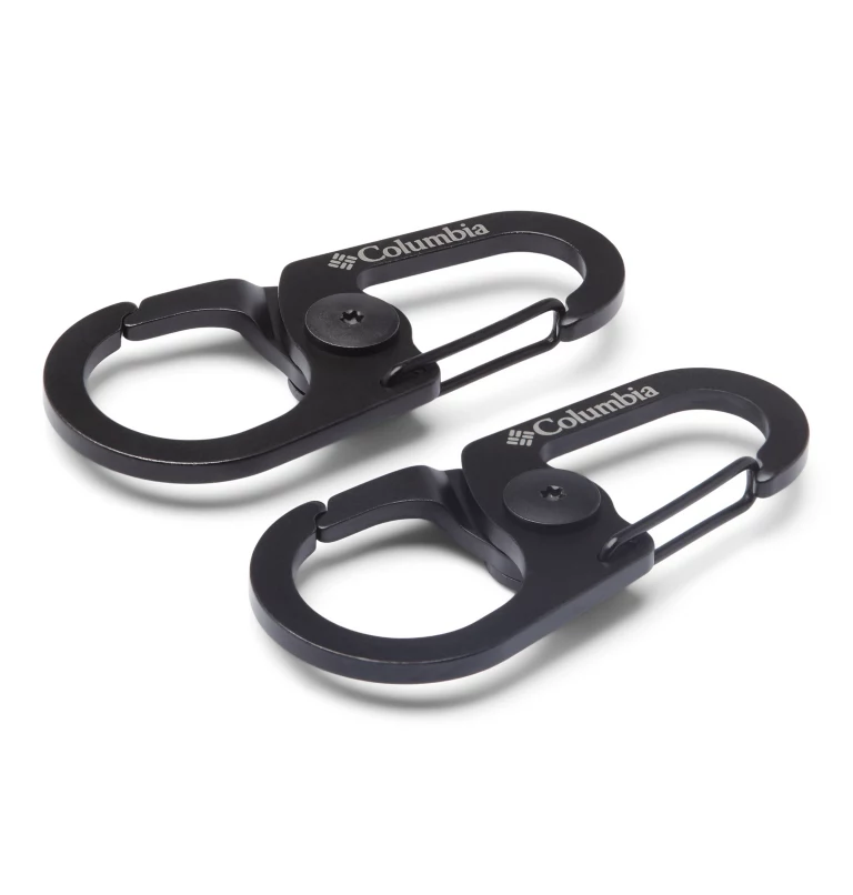 Dual Clip Carabiner 2 Pack  Black