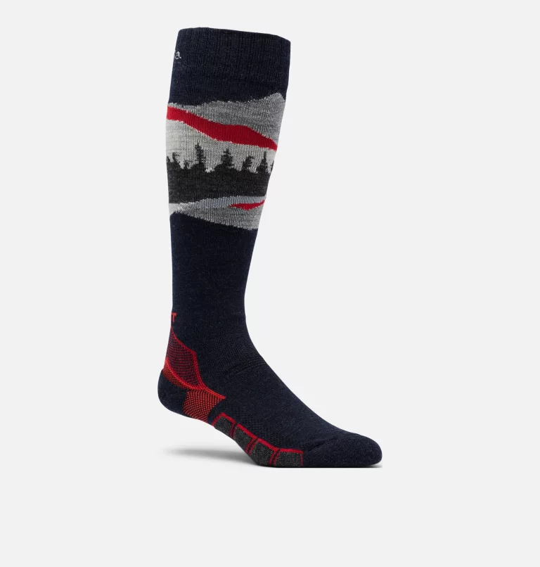 Omni-Heat NW Mountain Range Midweight Ski Sock BLACK
