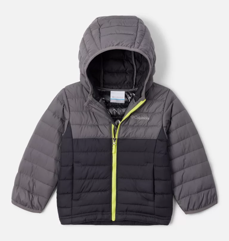 Boys' Toddler Powder Lite™ Hooded Jacket Shark,City Grey