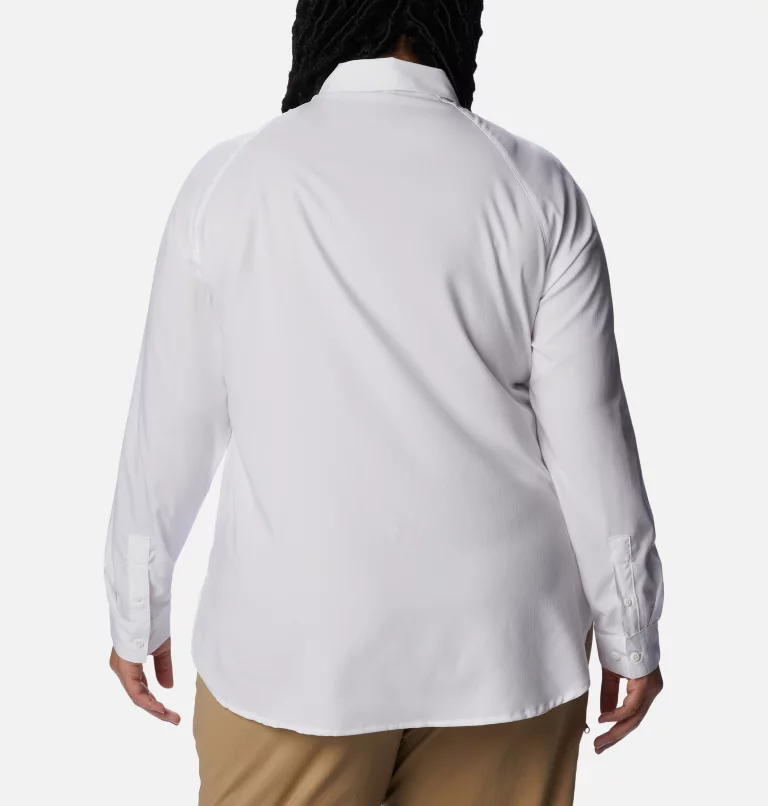 Women’s Anytime Lite™ Long Sleeve Shirt - Plus Size White