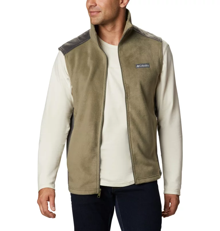 Men’s Steens Mountain™ Fleece Vest Stone Green,Shark