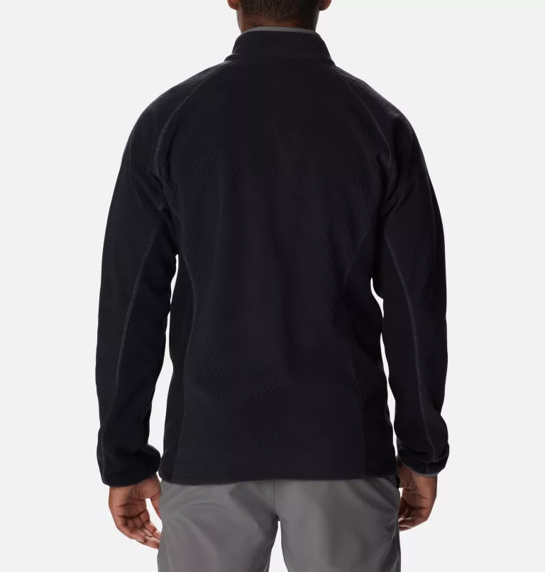 Men's Outdoor Tracks™ Full Zip Fleece Jacket Black,City Grey