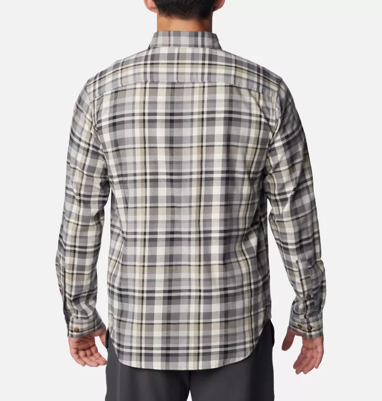 Men's Vapor Ridge™ III Long Sleeve Shirt City Grey Bright Bold Plaid