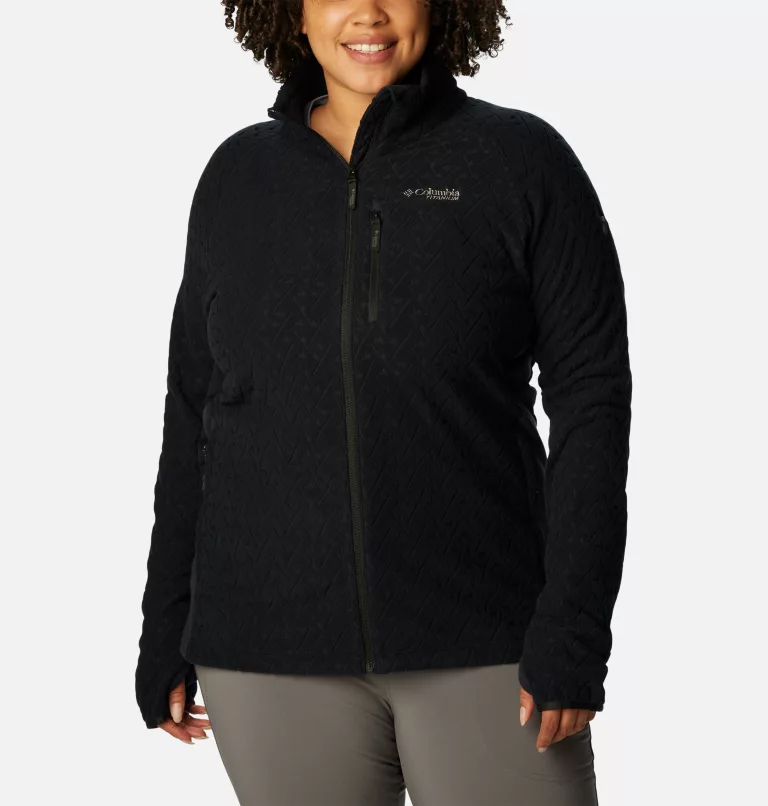 Women's Titan Pass™ 3.0 Full Zip Fleece Jacket - Plus Size Black