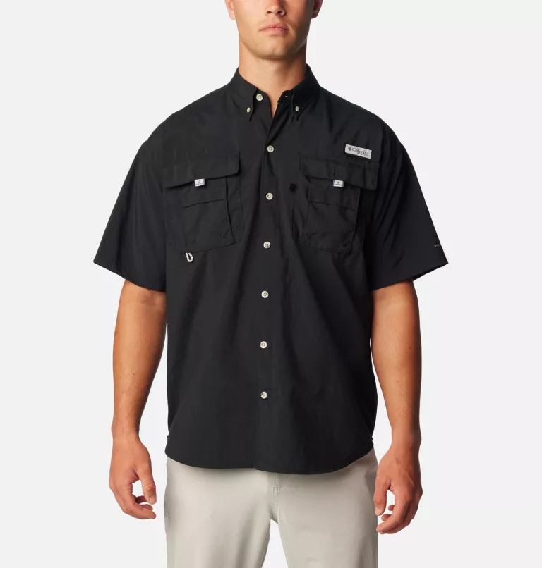 Men’s PFG Bahama™ II Short Sleeve Shirt Black