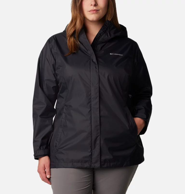 Women’s Arcadia™ II Rain Jacket - Plus Size Black