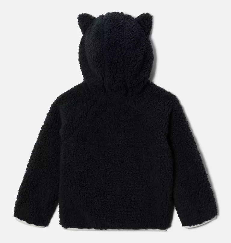Toddler Foxy Baby™ Sherpa Jacket Black,Chalk