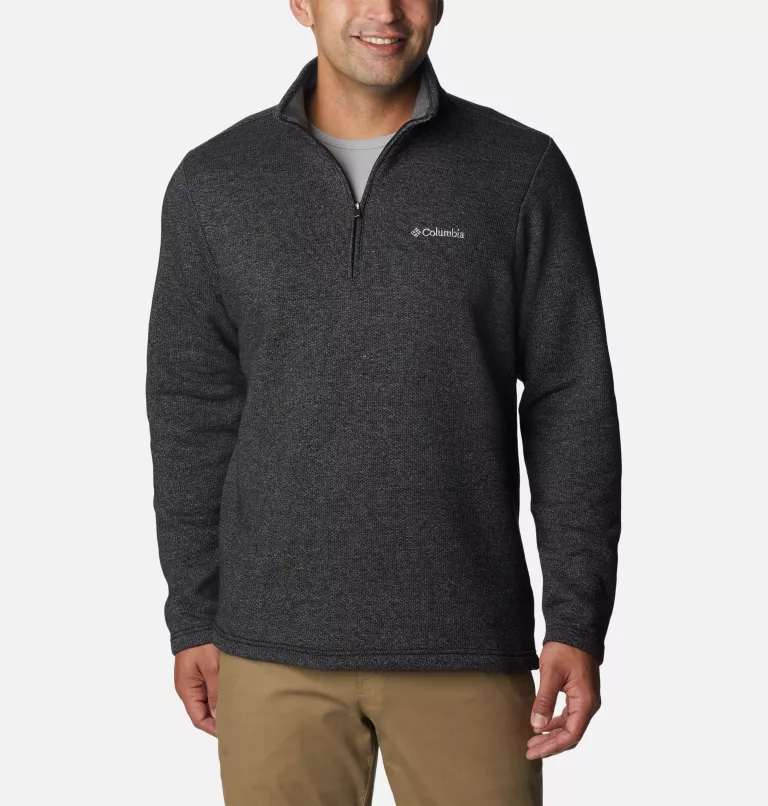 Men's Great Hart Mountain™ III Half Zip - Tall Black Heather