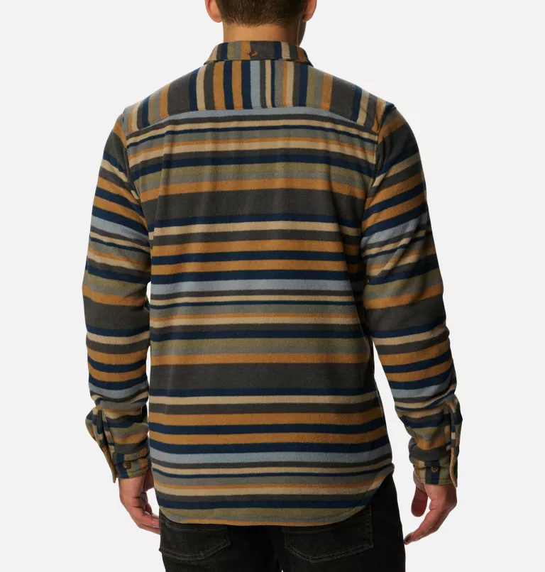 Men's Flare Gun™ Fleece Over Shirt Shark Surfcrest Stripe Print