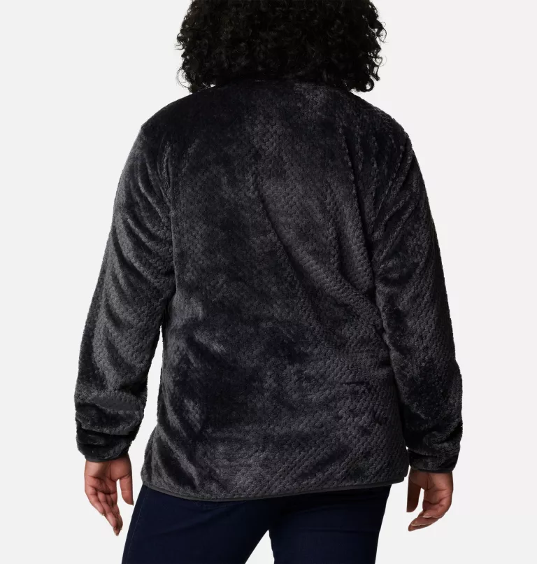 Women's Fire Side™ Quarter Zip Sherpa Fleece - Plus Size Shark