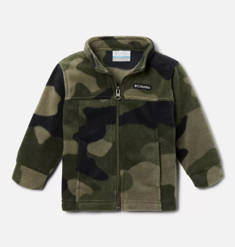 Boys’ Infant Zing™ III Printed Fleece Jacket Stone Green Mod Camo