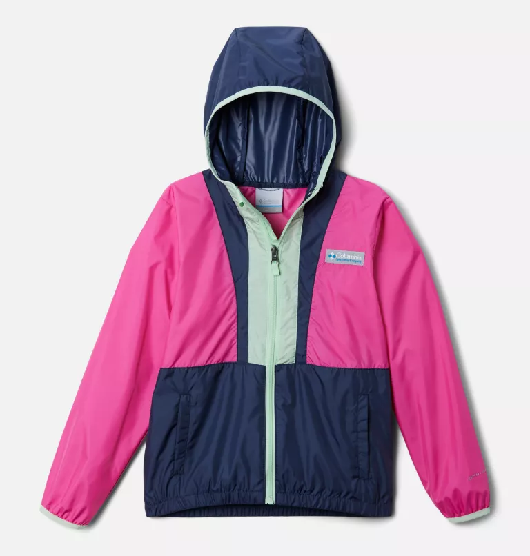 Kids' Back Bowl™ Hooded Windbreaker Coll Navy,Compass Blue,Golden Nugget