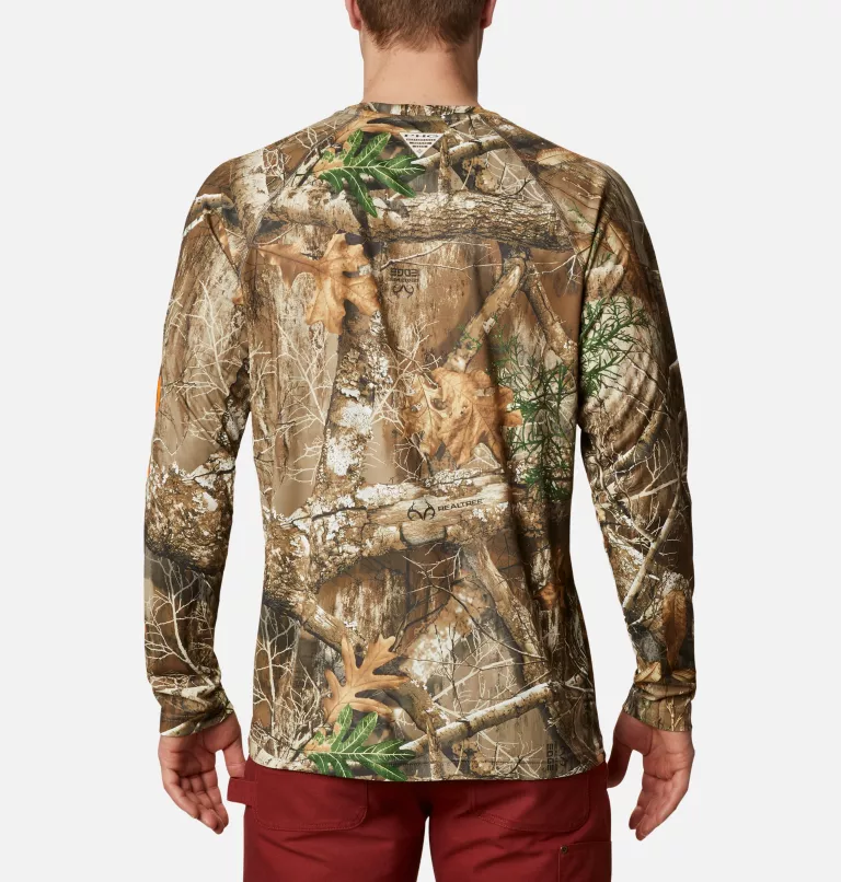 Men's PHG Super Terminal™ Shot Long Sleeve Shirt Realtree Edge,Blaze Logo