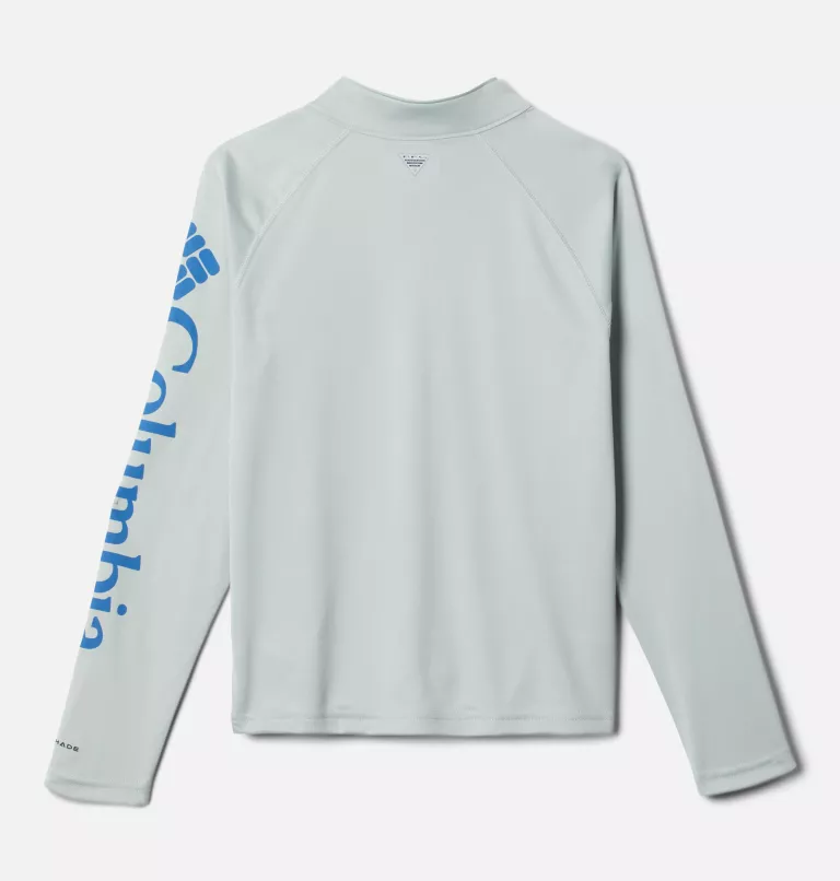 Boys' PFG Terminal Tackle™ Quarter Zip Pullover Cool Grey