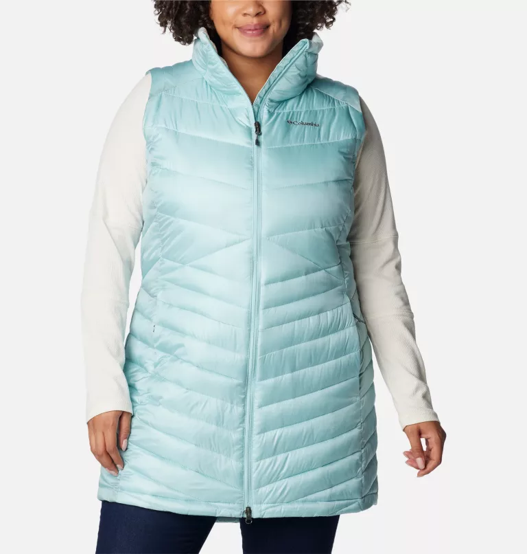 Women's Joy Peak™ Long Vest - Plus Size Aqua Haze