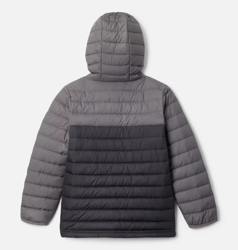 Boys’ Powder Lite™ Hooded Jacket Shark,City Grey