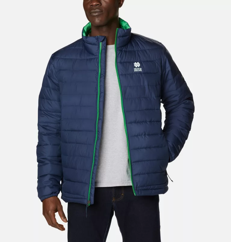 Men's Collegiate Powder Lite™ Jacket - Notre Dame ND - Collegiate Navy