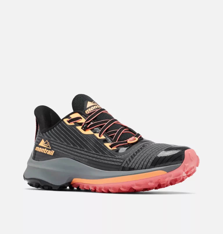 Women's Montrail™ Trinity AG™ Trail Running Shoe Black,Orange Glow