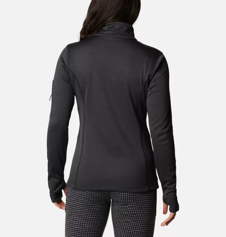 Women's Park View™ Grid Half Zip Fleece Pullover Black Heather