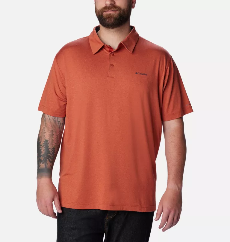 Men's Tech Trail™ Polo – Big Warp Red Heather