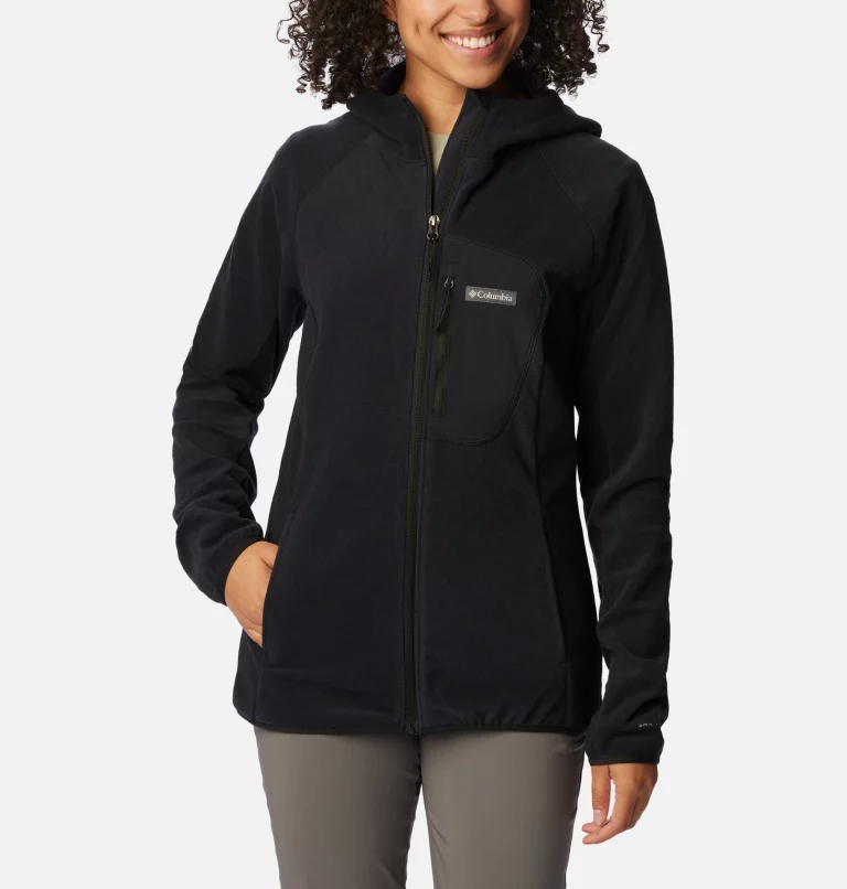 Women's Outdoor Tracks™ Hooded Full Zip Jacket Black