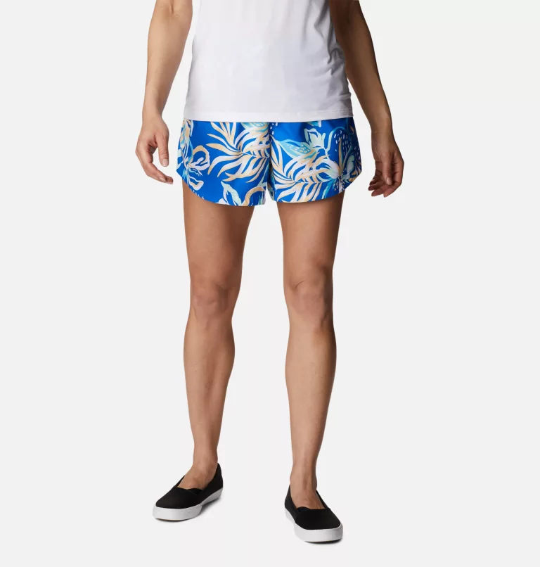 Women's PFG Super Tamiami™ Pull-On Shorts Blue Macaw Tropic Multilines