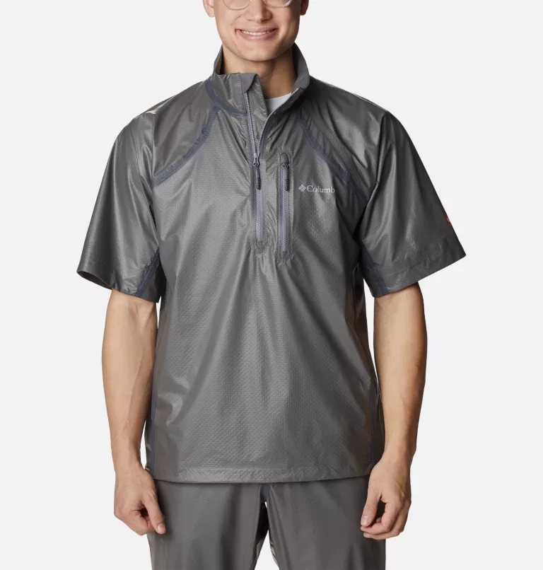 Men's OutDry™ Extreme Mesh Half Zip Golf Shirt City Grey,Key West
