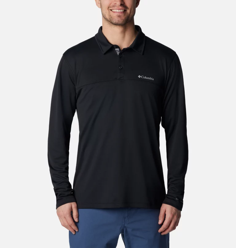 Men's Narrows Pointe™ Long Sleeve Polo Black