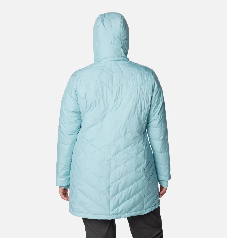 Women's Heavenly™ Long Hooded Jacket - Plus Size Aqua Haze