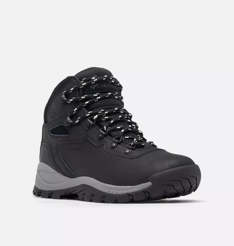 Women's Newton Ridge™ Plus Waterproof Hiking Boot - Wide Black,Chalk