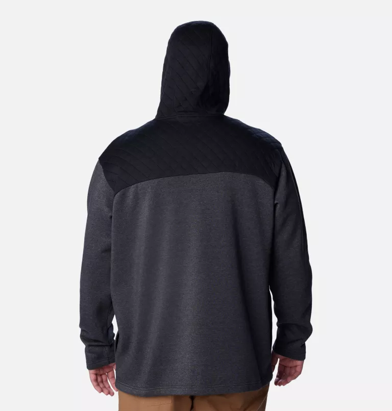 Men's Hart Mountain™ Quilted Hoodie - Big Black Heather