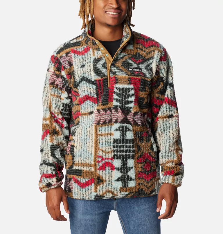 Men's Rugged Ridge™ II Sherpa Half Snap Pullover Shark Pathways Print