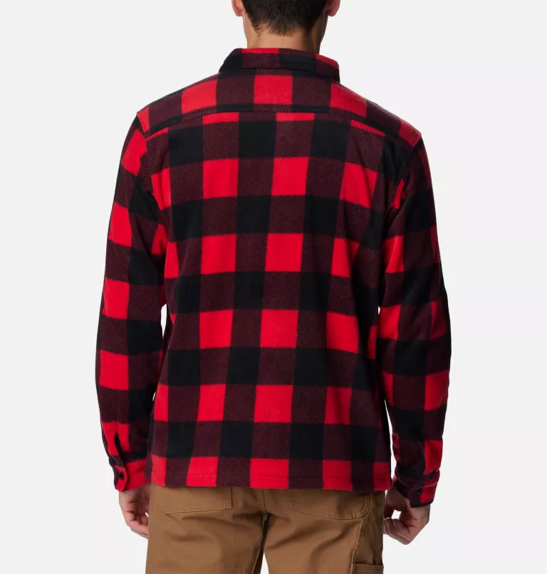 Men's Steens Mountain™ Printed Shirt Jacket - Tall Mountain Red Check Print