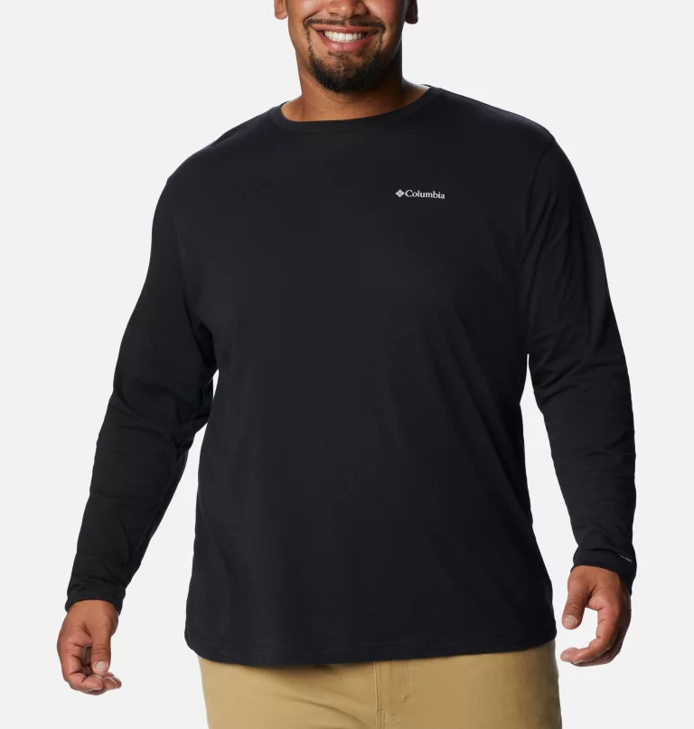 Men's Thistletown Hills™ Long Sleeve Crew Shirt - Big Black