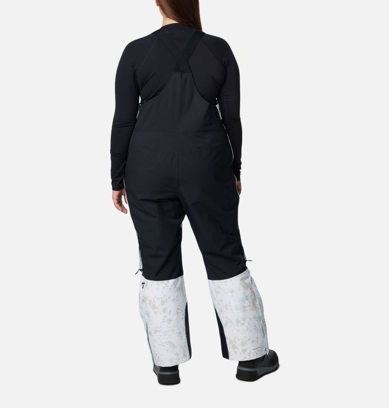 Women's Highland Summit™ Bib - Plus Size White Flurries Print,Black