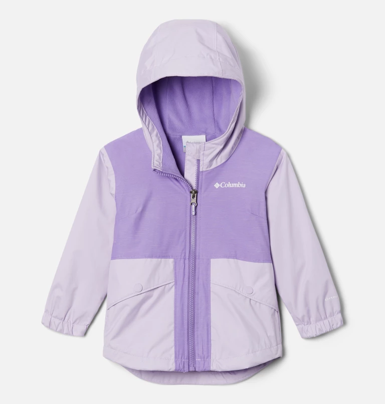 Girls' Toddler Rainy Trails™ Fleece Lined Jacket Morning Mist,Morning Mist Slub