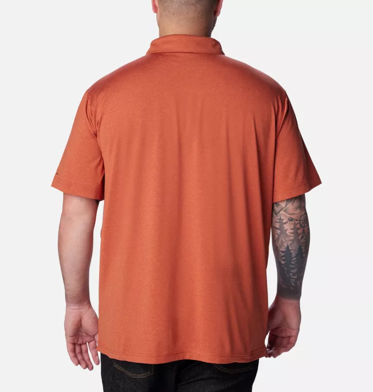Men's Tech Trail™ Polo – Big Warp Red Heather