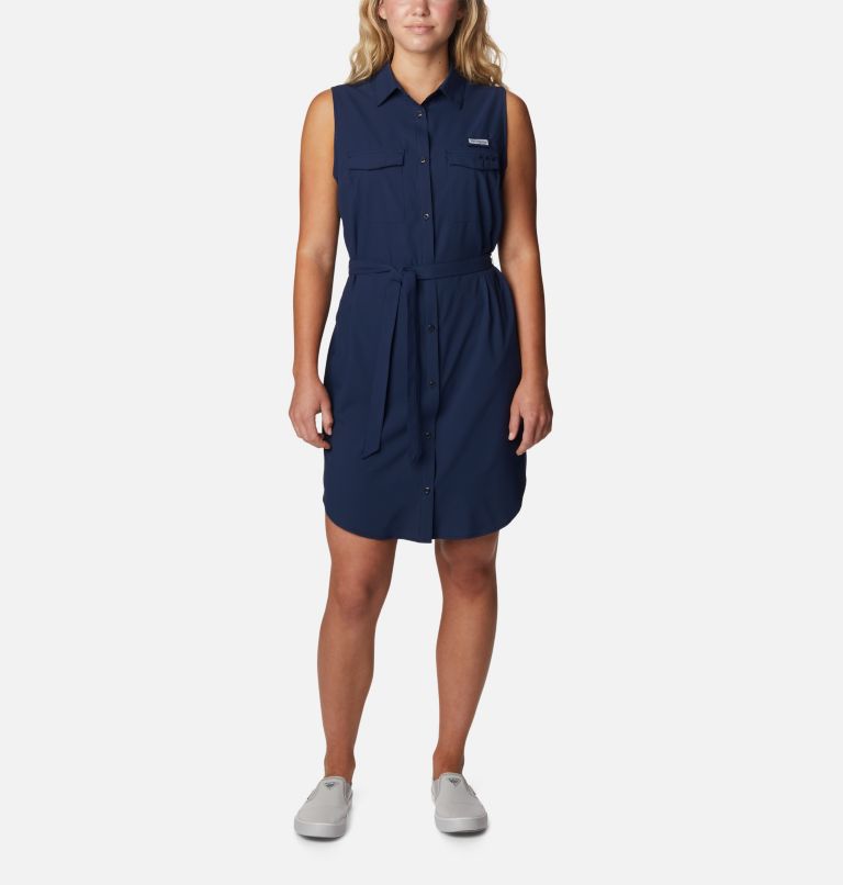 Women's PFG Sun Drifter™ Woven Dress II Collegiate Navy