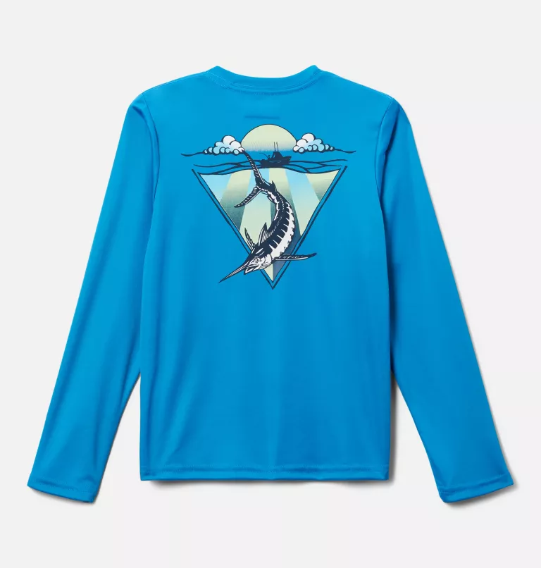 Boys' PFG Terminal Tackle™ Drag Time Long Sleeve Shirt Pool,Drag Time Marlin