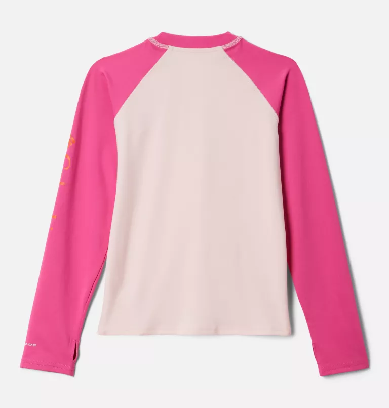 Kids’ Sandy Shores™ Long Sleeve Sunguard Shirt Satin Pink,Pink Ice