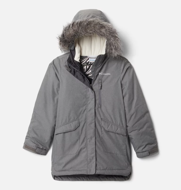 Girls' Suttle Mountain™ Long Insulated Jacket City Grey
