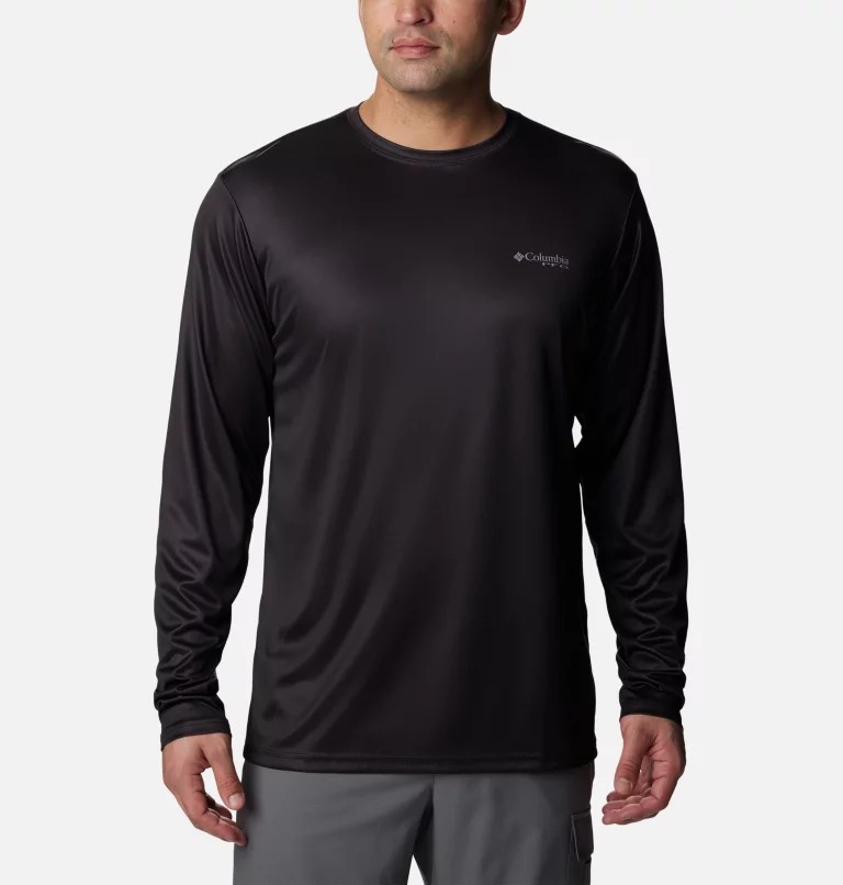 Men's Terminal Tackle PFG Fish Flag™ Long Sleeve Shirt Black,Berry Jam Inshore Fish