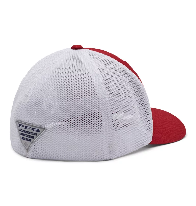 PFG Mesh™ Ball Cap - Alabama ALA - Red Velvet