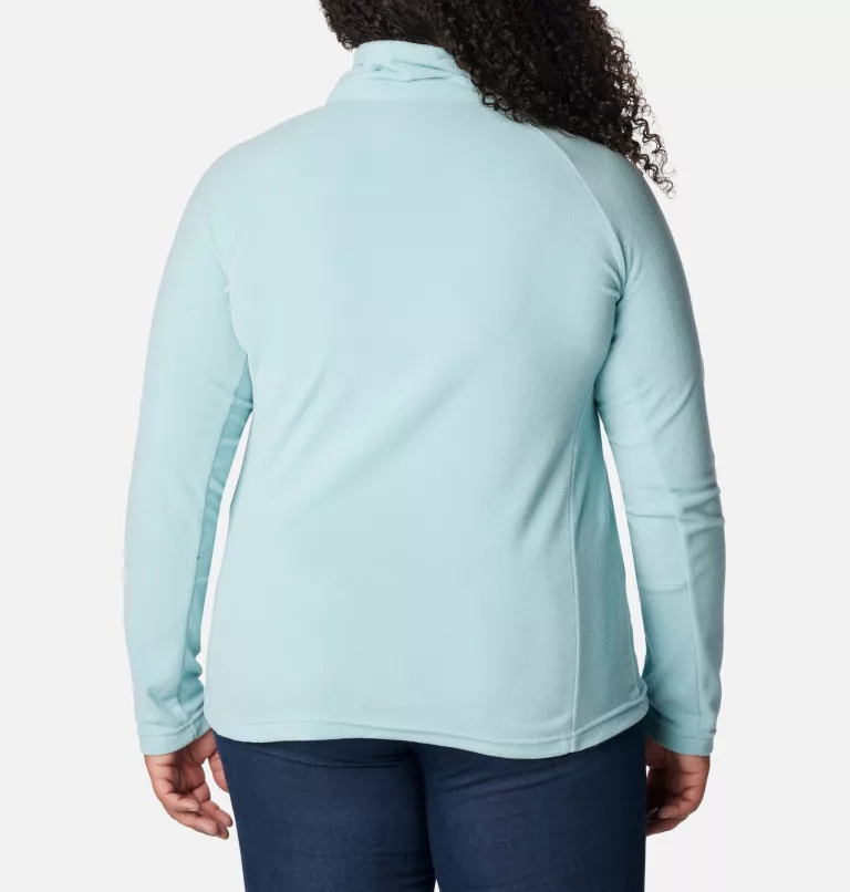 Women's Glacial™ IV Half Zip Fleece - Plus Size Aqua Haze
