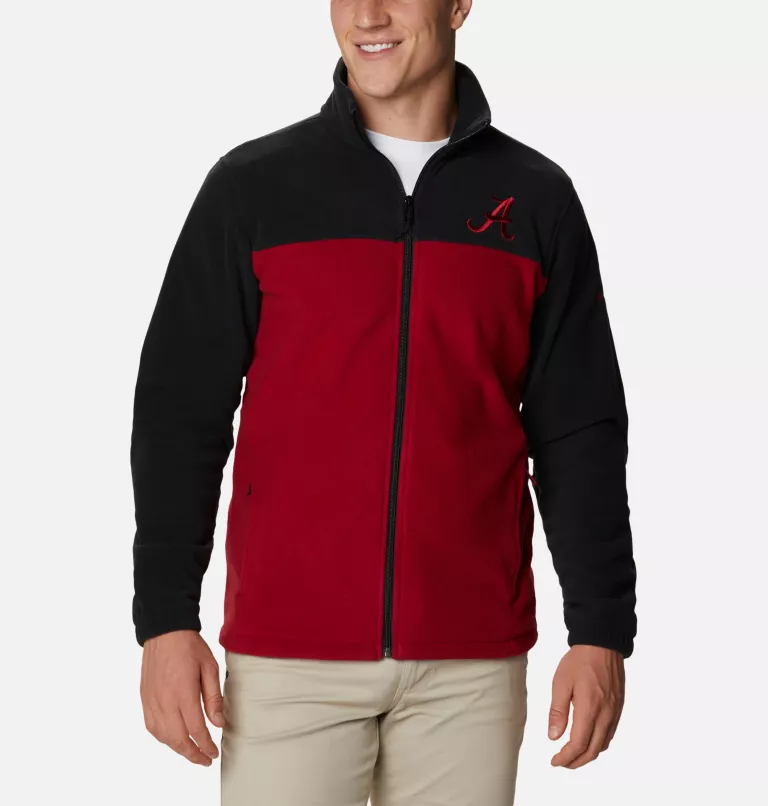 Men's Collegiate Flanker™ III Fleece Jacket - Alabama ALA - Black,Red Velvet