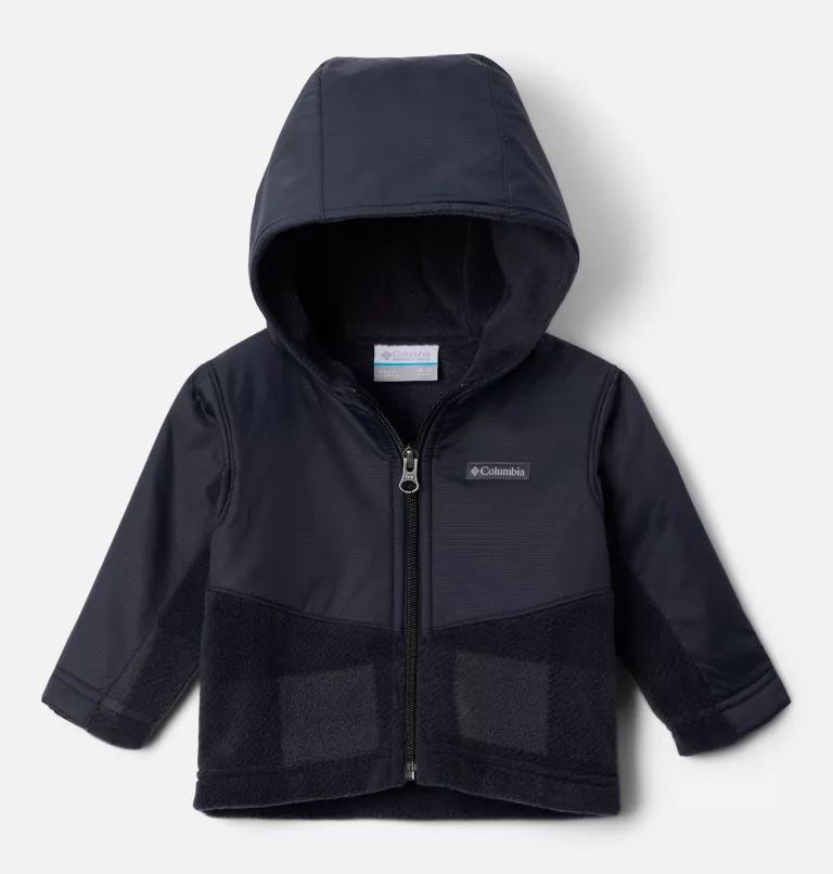 Kids' Infant Steens Mountain™ Overlay Hooded Jacket Black Check,Shark