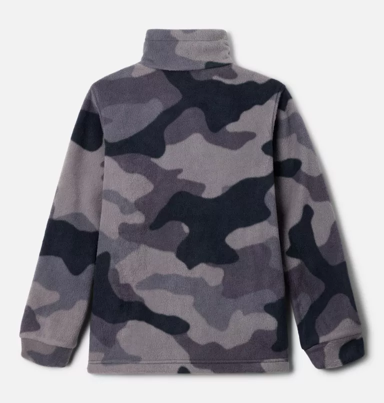 Boys’ Zing™ III Printed Fleece Jacket Black Mod Camo